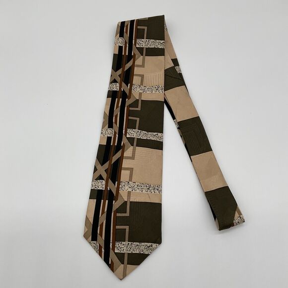 Bachrach Silk Mens Neck Tie‎ Abstract USA Made Martin Wong Screenplay Lot of 2 - Picture 2 of 10